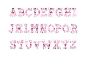 Versatile Collection of Romantic Alphabet Letters for Various Uses vector