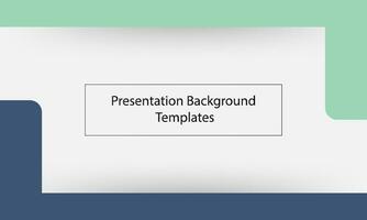 Presentation Background Templates blue and green vector