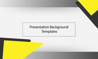 Presentation Background Templates black and yellow vector