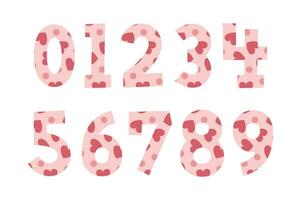 Versatile Collection of Love Story Numbers for Various Uses vector