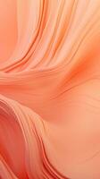 AI generated Abstract Silk Drapery in Peach Fuzz, Color of Elegance. photo