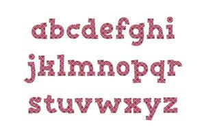 versátil colección de amoroso líneas alfabeto letras para varios usos vector