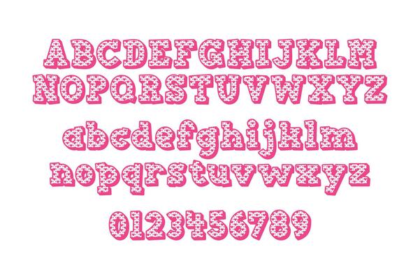 Versatile Collection of Valentine Numbers and Alphabet Letters for Various Uses