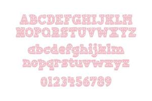 Versatile Collection of Valentine Numbers and Alphabet Letters for Various Uses vector