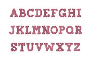 versátil colección de amoroso líneas alfabeto letras para varios usos vector