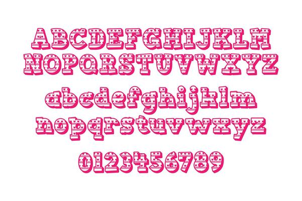 Versatile Collection of Valentine Numbers and Alphabet Letters for Various Uses