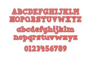 Versatile Collection of Valentine Numbers and Alphabet Letters for Various Uses vector