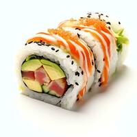 AI generated sushi sandwich roll real photo photorealistic