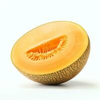 AI generated cantaloupe melon real photo photorealistic stock