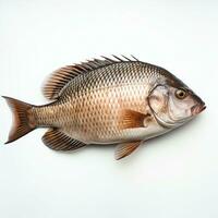 AI generated tilapia raw real photo photorealistic stock