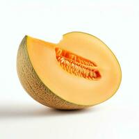 AI generated cantaloupe melon real photo photorealistic stock