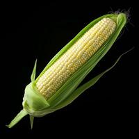 AI generated fresh corn real photo photorealistic stock photography