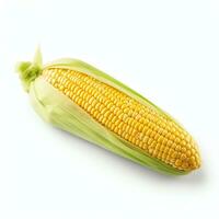 AI generated fresh corn real photo photorealistic stock photography