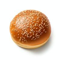 AI generated hamburger bun real photo photorealistic stock photo