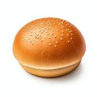 AI generated hamburger bun real photo photorealistic stock photo