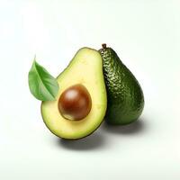 AI generated fresh avocado real photo photorealistic stock photo