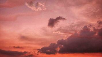 beautiful sky with cloud at sunset - retro vintage effect style pictures photo