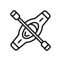 kayak icon. vector line icon for your website, mobile, presentation, and logo design.