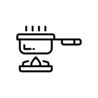 cooking pot icon. vector line icon for your website, mobile, presentation, and logo design.