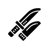 knife icon. vector glyph icon for your website, mobile, presentation, and logo design.