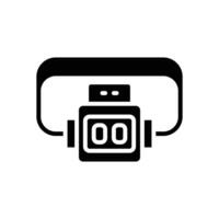 headlamp icon. vector glyph icon for your website, mobile, presentation, and logo design.