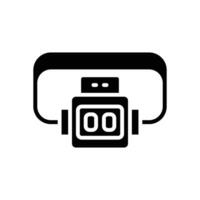 headlamp icon. vector glyph icon for your website, mobile, presentation, and logo design.