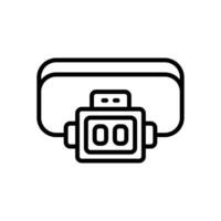 headlamp icon. vector line icon for your website, mobile, presentation, and logo design.