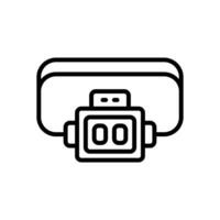 headlamp icon. vector line icon for your website, mobile, presentation, and logo design.