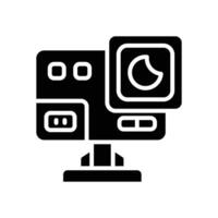 action camera icon. vector glyph icon for your website, mobile, presentation, and logo design.