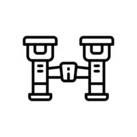 binocular icon. vector line icon for your website, mobile, presentation, and logo design.