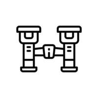 binocular icon. vector line icon for your website, mobile, presentation, and logo design.