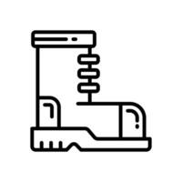 boot icon. vector line icon for your website, mobile, presentation, and logo design.