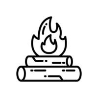 bonfire icon. vector line icon for your website, mobile, presentation, and logo design.