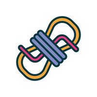 rope icon. vector filled color icon for your website, mobile, presentation, and logo design.