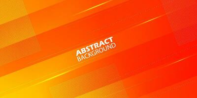 Abstract orange background with simple lines. Colorful orange design. Bright and modern with light 3d concept. Eps10 vector