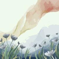 AI generated Watercolor background design Ai generated vector