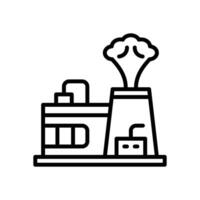 factory icon. vector line icon for your website, mobile, presentation, and logo design.