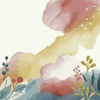 AI generated Watercolor background design Ai generated vector