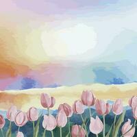 AI generated Watercolor background design Ai generated vector