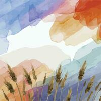 AI generated Watercolor background design Ai generated vector