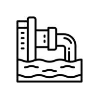 sewage icon. vector line icon for your website, mobile, presentation, and logo design.