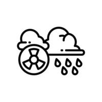 acid rain icon. vector line icon for your website, mobile, presentation, and logo design.