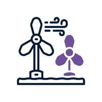 wind turbine icon. vector dual tone icon for your website, mobile, presentation, and logo design.