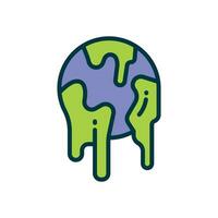 climate change icon. vector filled color icon for your website, mobile, presentation, and logo design.