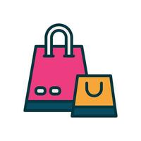 shopping bag icon. vector line icon for your website, mobile, presentation, and logo design.