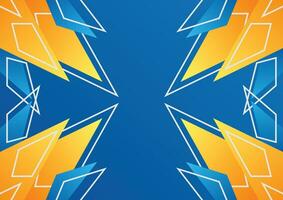 blue and yellow abstract geometric background vector