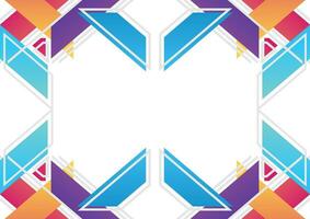 geometric style abstract template background vector