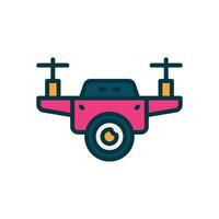 drone camera icon. vector filled color icon for your website, mobile, presentation, and logo design.