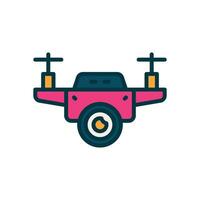 drone camera icon. vector filled color icon for your website, mobile, presentation, and logo design.