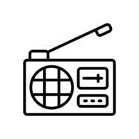 radio icon. vector line icon for your website, mobile, presentation, and logo design.